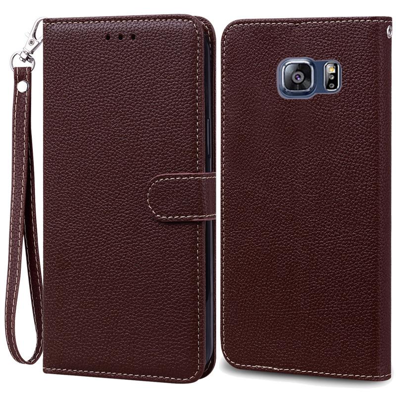 S6 Edge Case For Samsung Galaxy S6 Edge Case G925 Leather Flip Wallet Case For Samsung S6 S 6 edge Case G920 Wallet Cover Fundas