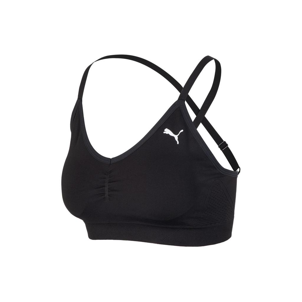 Puma Move Shapeluxe Solid Color Casual Cross Back Strap Design Sports Bra Women Underwear Black 524362-01