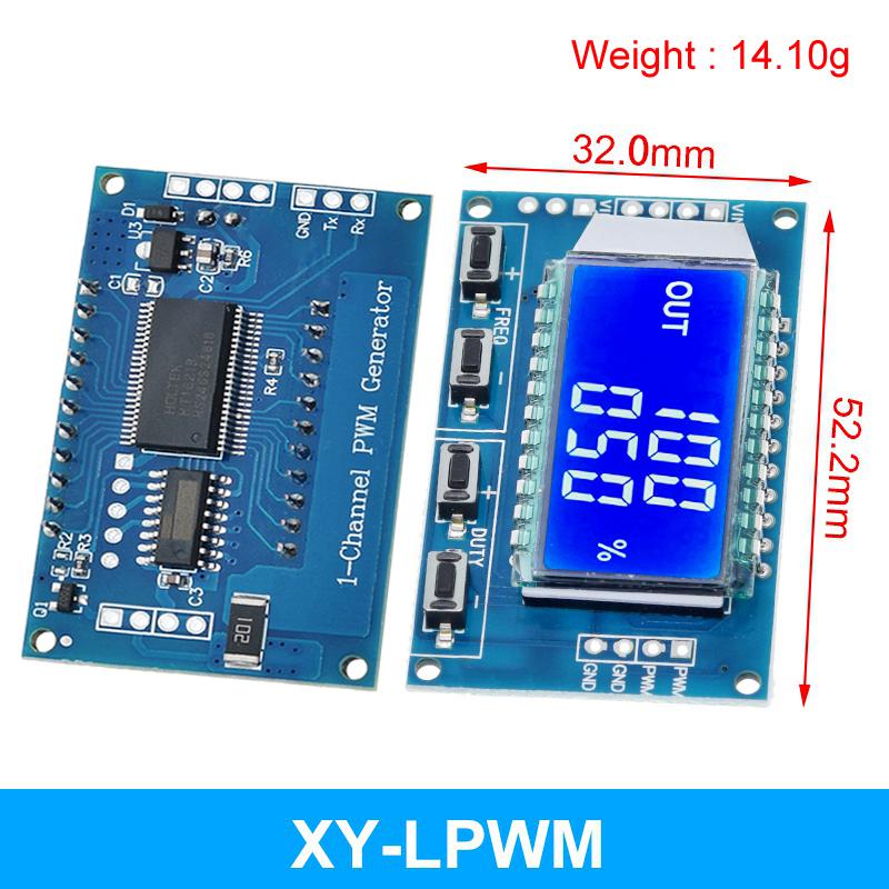 TZT Dual Mode PWM Pulse Frequency Duty Cycle Adjustable Module LCD Display 1Hz-150Khz 3.3V-30V PWM Board Module