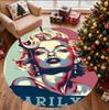 Marilyn Monroe Mønster Rundt Tæppe, Indendørs/Udendørs Måtte, til Picnic, Spillerum, Soveværelse, Kontor, Stue, Hjemmeindretning Tæppe, Fødselsdagsgave