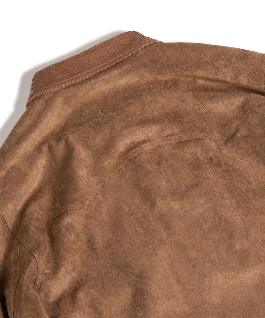Mudsalt Suede Trucker Jacket Type 2. Camel