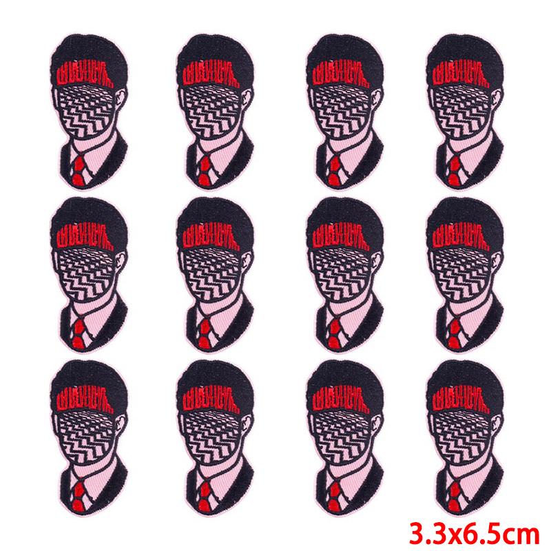 10 Pcs/lot Wholesale Embroidery Patch Iron On Patches For Clothing Patches On Clothes Jackets Decor Applique Sew Supplies