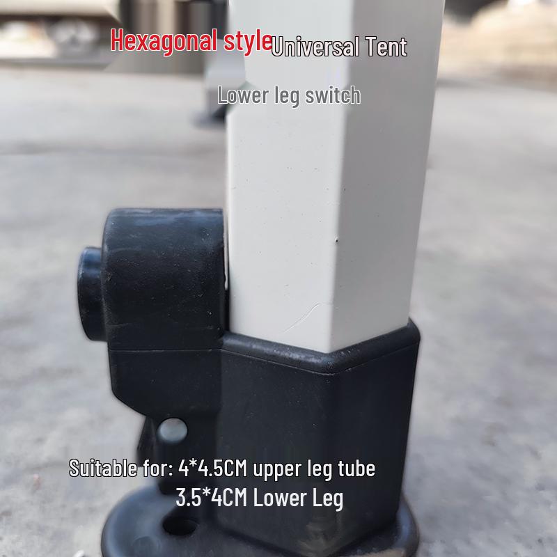 Telescopic Tent Umbrella Set: Folding Poles, Connecting Rod, Support Poles, Cross Tube