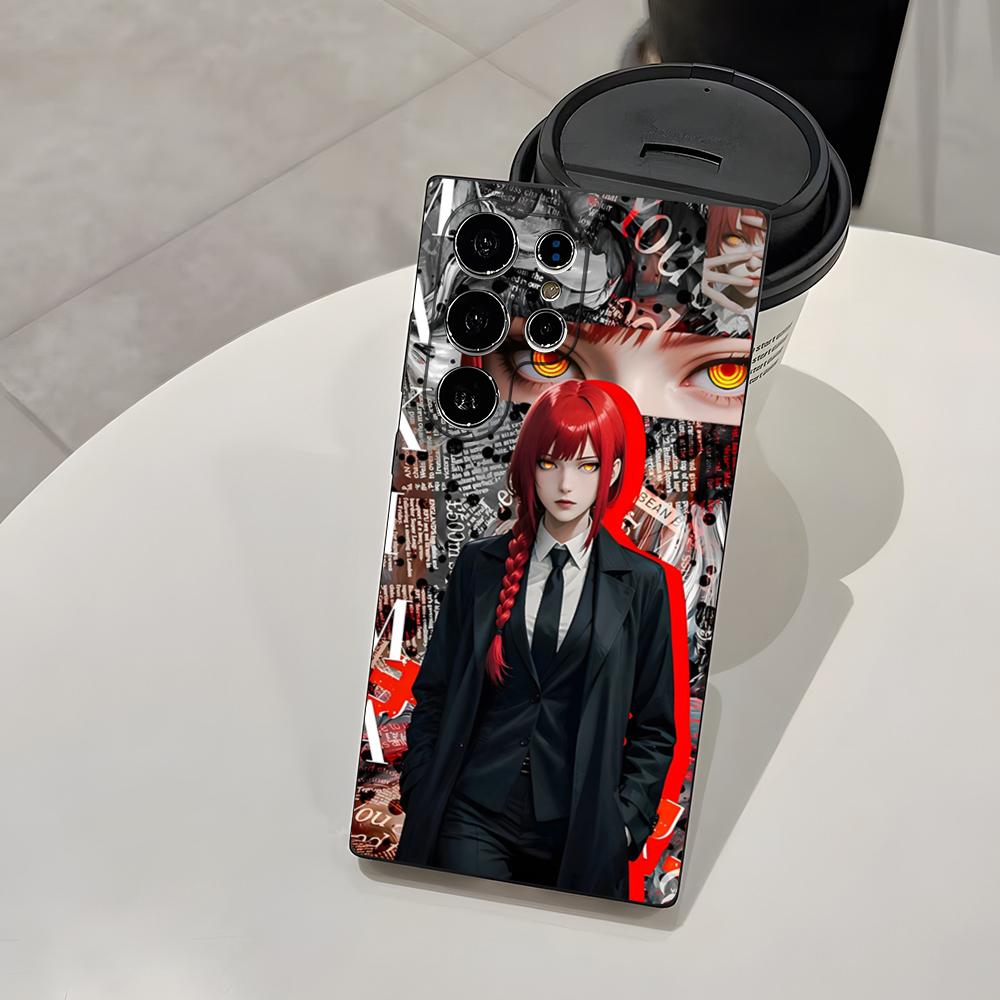 Anime Chainsaw Man M-Makima Phone Case For Samsung A25 A13 A33 5G A54 A36 A35 A56 A52 A14 Shockproof Soft Cover