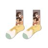 5 Pairs of Female Spring and Summer Trend Personality Small Design Sense Cartoon Funny Tube Socks