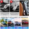 1 Pair Car Seat Open-Mouthed Gap Filler Organizer Waterproof Car Seat Gap Plug Strip with 2 Grooves Auto Interior Accessories