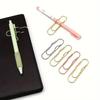 6Pcs Metal Pen Holder - Portable Notebook Accessory, Portable and Secure Pen Holder office supplies desktop organizer