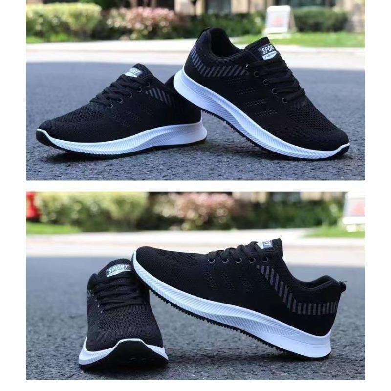 Herren Laufschuhe Neue Mode Freizeit Sneaker, Weiche Sohle Bequem Flyknit Atmungsaktiv Sportschuhe für Herren