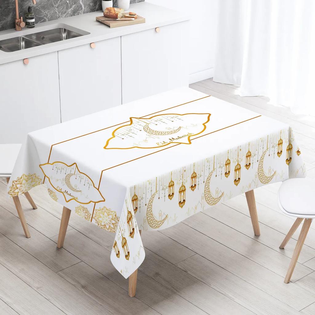 Ramadan Decor Tablecloth EID Mubarak Decor For Home 2026 Ramadan Kareem Islamic Muslim Party Eid Al Adha Gifts Happy Eid Al Fitr
