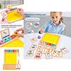 Bandeja de Areia com Alfabeto Montessori de Madeira Brinquedo Educacional Para Aprendizagem Precoce