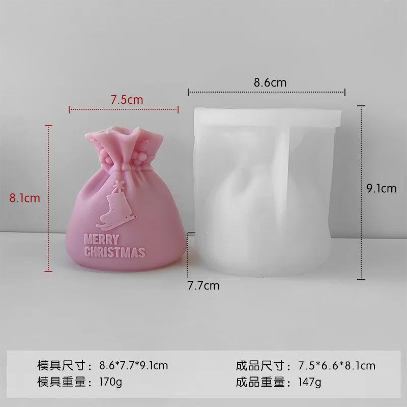 

Новая рождественская свеча подарочный пакет форма DIY ароматерапевтическая свеча рождественское украшение гипсовый орнамент шлифовальный инструмент C