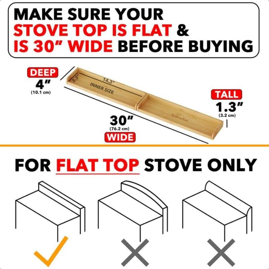 

Кухонный органайзер-полка шириной 30 дюймов для плиты, магнитная бамбуковая полка для специй для дома, организация кухонного хранения, подходит для Fla United States