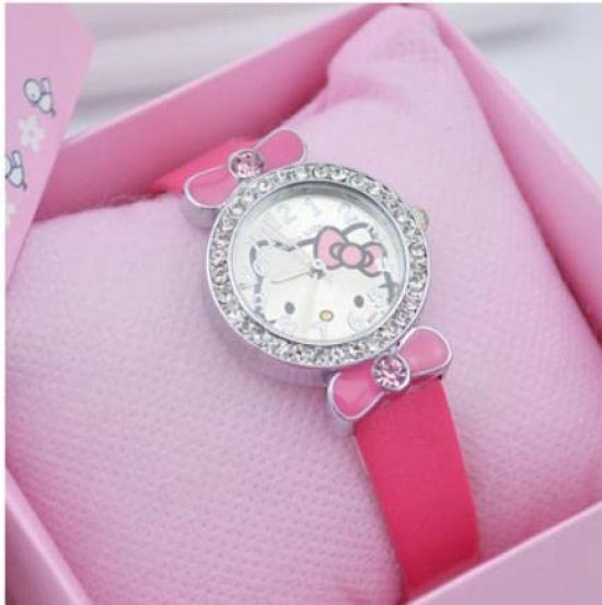 Hello Kitty Cute Compact with Pink Band Watch, Pink, Size,