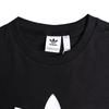 Adidas Logo Color Block Knitted Breathable Sweat-Absorbing Round Neck Short Sleeve T-Shirt Women T-Shirt Black CY7367