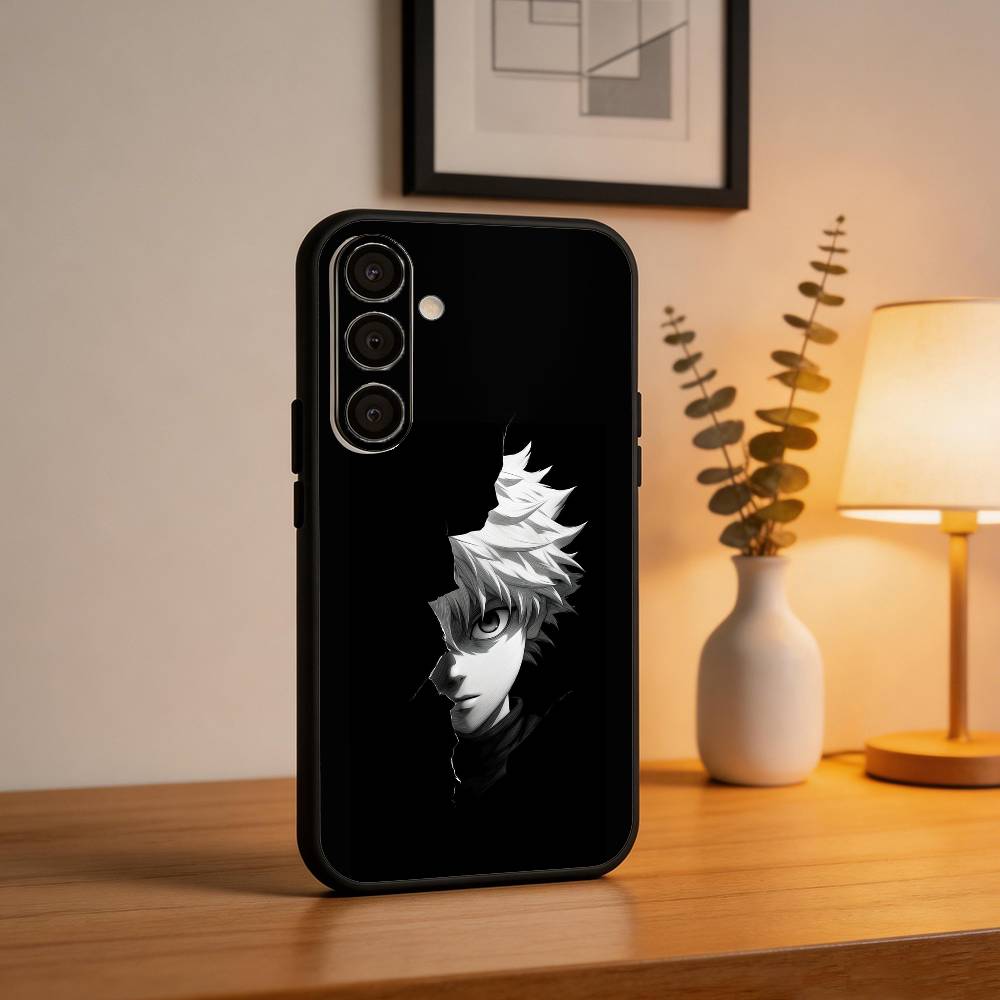H-Hunter × Hunter K-Killua Phone Case For Samsung A73,72,71,53,52,51,22,91,80, Soft Black Cover