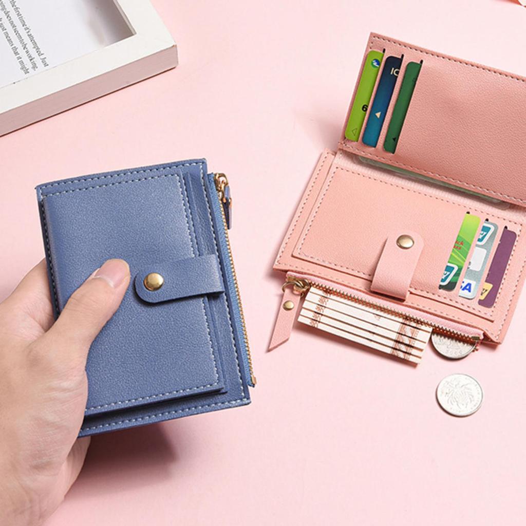 Cute Fashion PU Leather Mini Coin Purse Women Solid Color Credit Card Holder Bags Small Wallet Money Bag Purse Card Holder High Fast Delivery