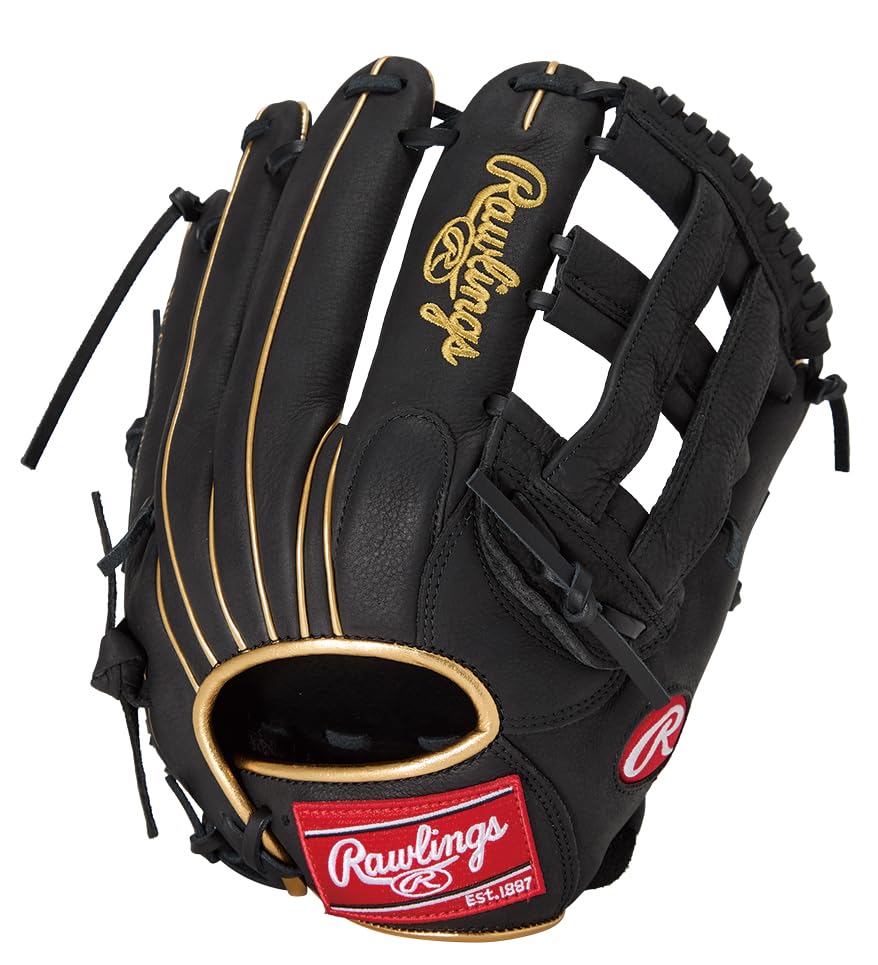 Rawlings PLAYER PREFERRED GR5PPRN65 Baseball Throw Glove, All-Around, Black, 11.75 inches, Left-Handed