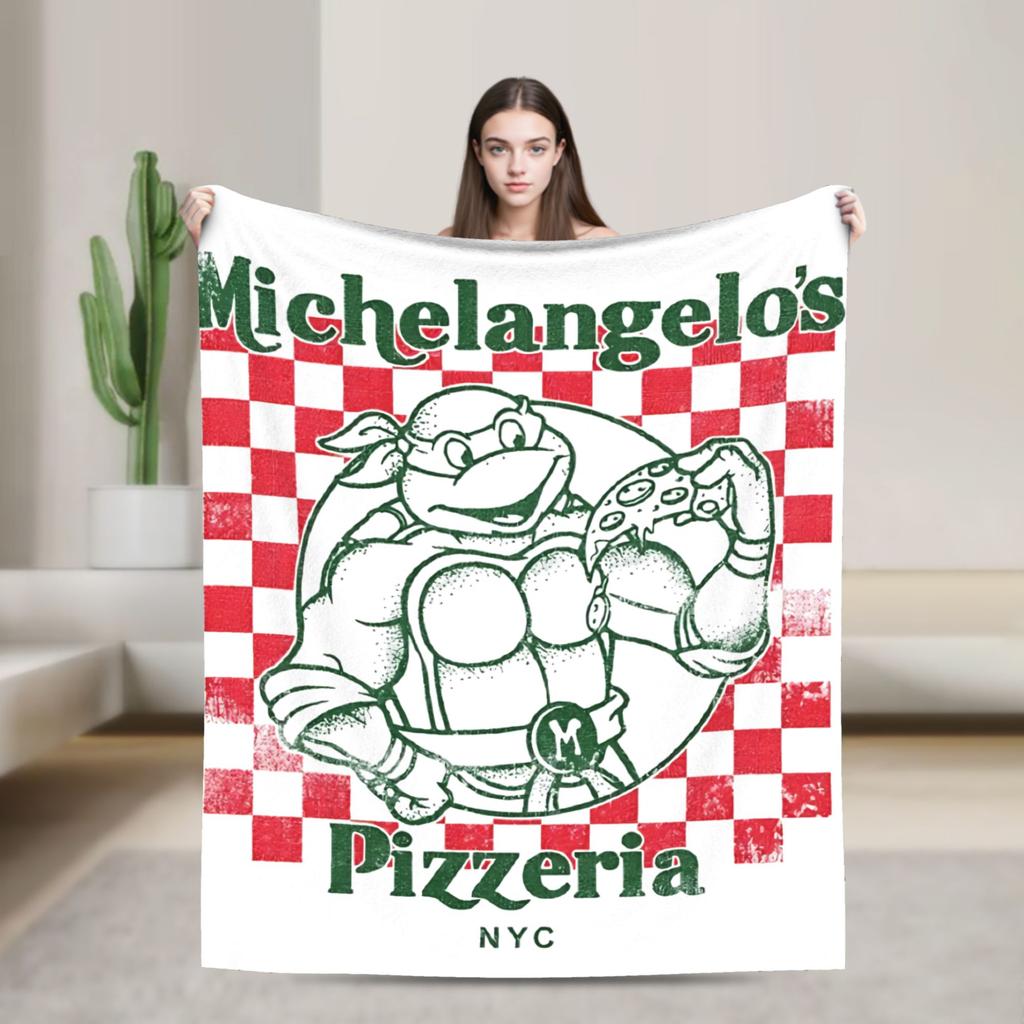 TMNT Durchbruch Flanelldecke Warme Weiche Überwurfdecke für Wohnkultur Reise Muster Tagesdecke Sofa Bettbezug