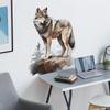 Hand-Painted Majestic Wolf King Wall Sticker Self-Adhesive for Bedroom Living Room Entrance Background Wall Decoration