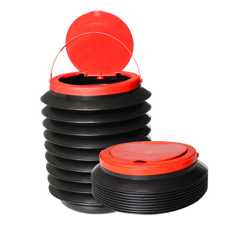 Foldable Multi-Purpose Car Trash Can and Storage