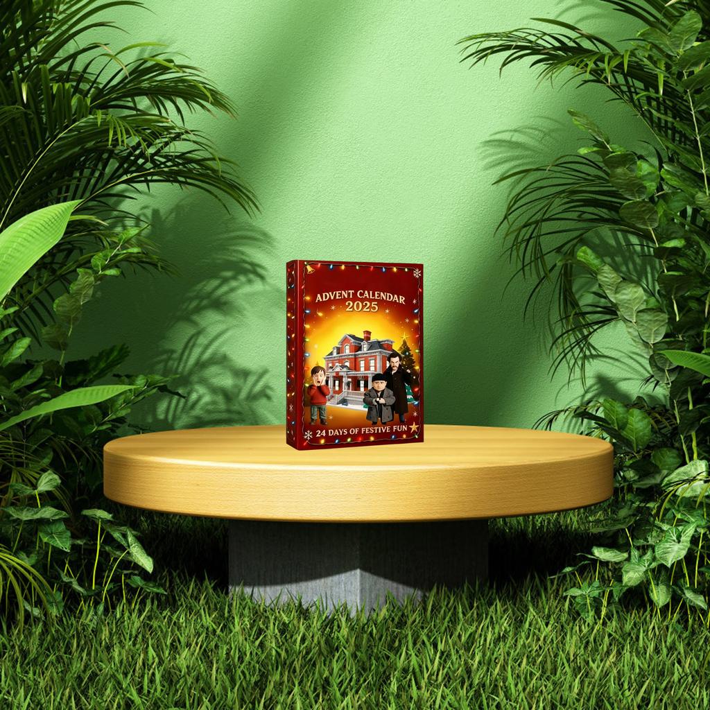 2D Plane+airplane Box +24PC+ Fitness Decoration Advent Christmas Countdown Box Calendar