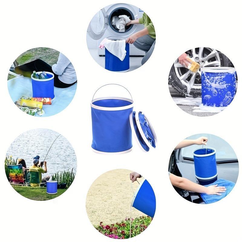 1PC/13L Multifunctional Folding Bucket Shrink Bucket Car Convenient Outdoor Folding Bucket Fishing Bucket for Car Washing
