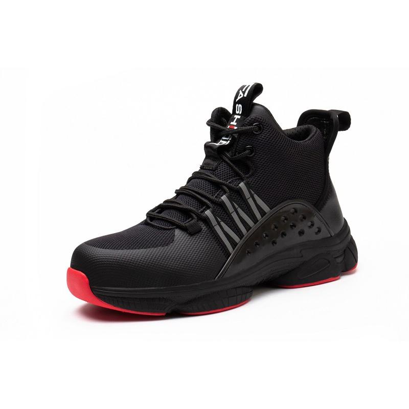 

Новая защитная обувь со стальным подноском, Легкая, Дышащая, Ударопрочная, Проколостойкая, Изолированная рабочая обувь, Большие размеры 35-48 36 чёрный