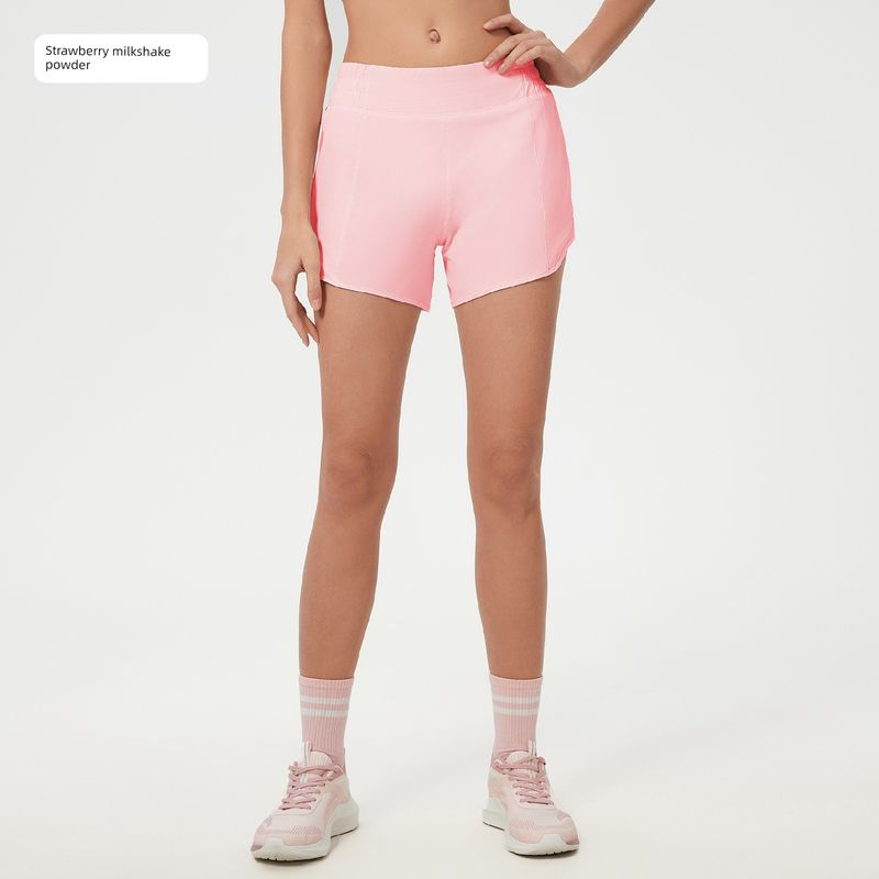 Shishi City Quality Clothing Co., Ltd. Summer Cool Feeling Quick-Drying High Waist Track Shorts Women's Lined Fitness Pants Light