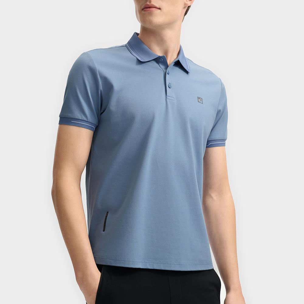 New FILA WHITE Polo Shirts Men's Amiable Blue F11M523105FBU