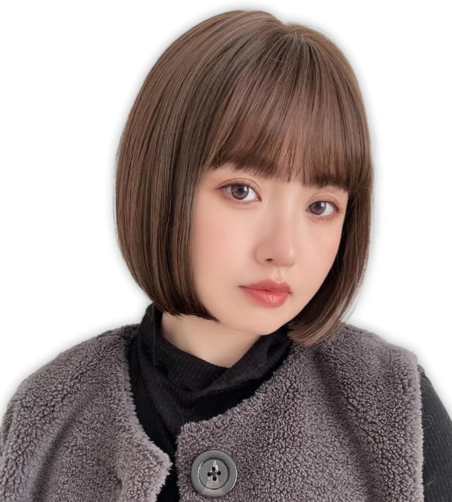 

Brightlara Bare Skin Wig, Cool to the Touch, Short Bob, Women s Full Wig, hf1957-UB-S