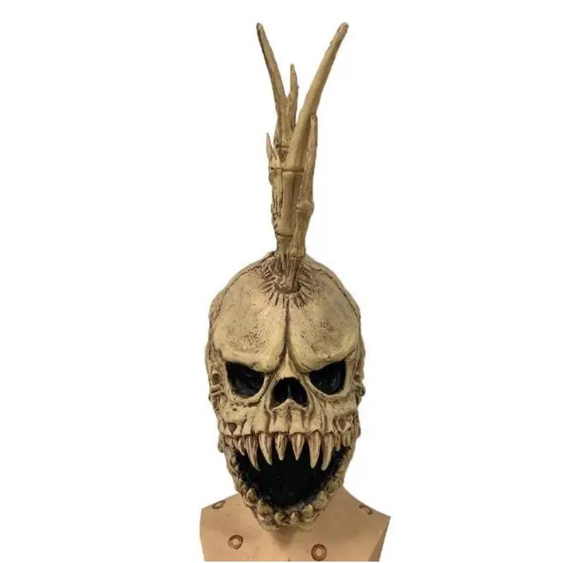 Маска Черепа Хэллоуин Реквизит Скелет Панк Маска Латексная Маска На Полную Голову Панк — фото 6