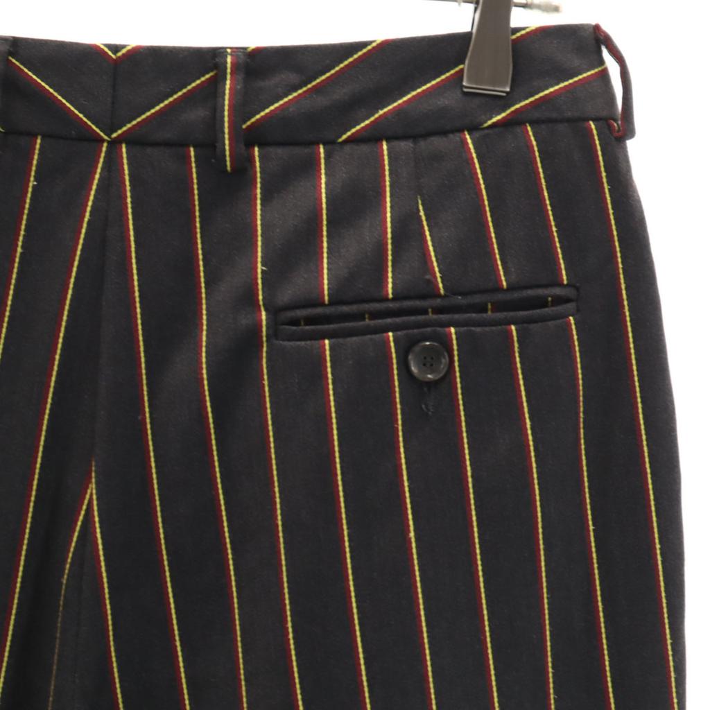 ALBERTO BIANI made in Italy Gestreiftes Muster Knöchellange Hose 42 Anthrazitgrau Damen Gebraucht