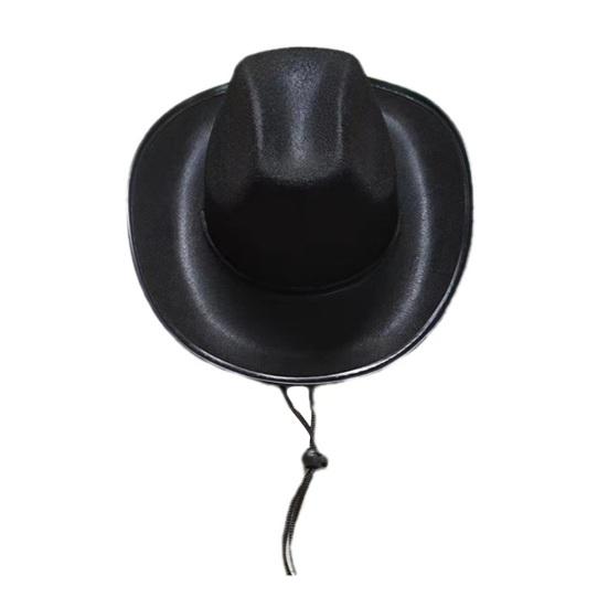Cowboy Hat Women Men Western Adult Sun Hat Non-woven Fabric Cowgirl Hat Festival Theme Party Hat Fashion Accessory