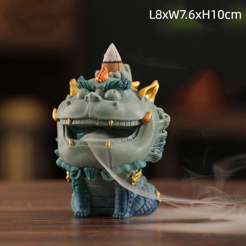 Creative Backflow Incense Burner Pixiu Ornament Home Indoor Living Room Decoration