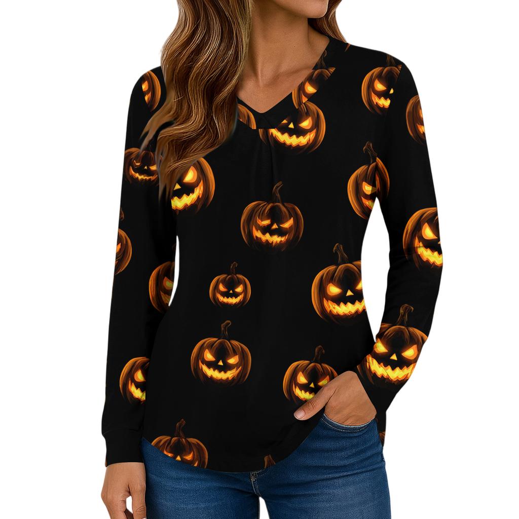 Women Long Sleeve Tops Dressy Casual V Neck Tshirts Basics Tee Vacation Fall Fashion Clothes