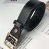 Black Sophisticated D Ring Buckle Belt For Women With Simple Yet Fashionable Appeal