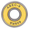 8 Pcs Skateboard Scooter 608 Ball Bearing Miniature Skate Roller Ball Bearings Kit(yellow 9)
