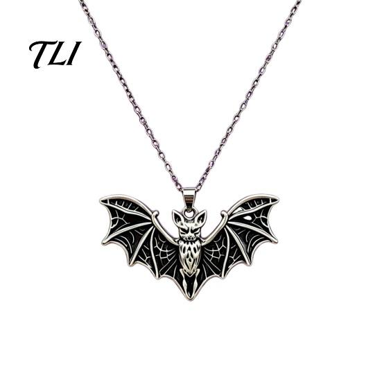 Anti Oxidation Zinc Alloy Jewelry Gothic Bat Halloween Accessory, Vintage Punk Necklace, Viking Spooky Spider Web Earrings Style Dangle Drop