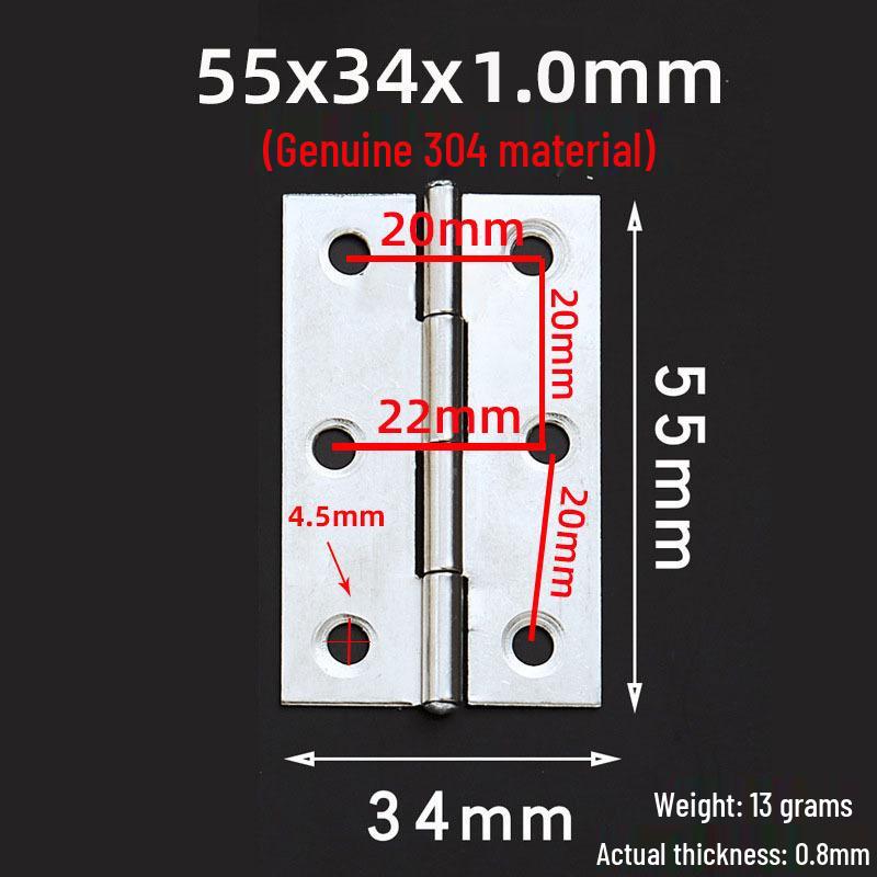 Stainless Steel Folding Casement Hinge for Doors, Windows, Wooden Boxes & Luggage (1-4 inches)