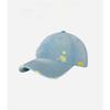 Retro solid color denim baseball cap children big head circumference showing face small hip hop hole shading sun protection cap men