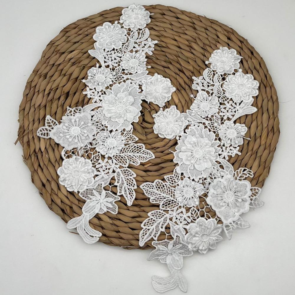 Handmade Sew On Patches Mesh Embroidery Embroidery Appliques  Bridal Wear