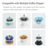 Codale Coffee Filter Paperweight, Metal Coffee Cone Tamper for Basket Filters and Drip Coffee (Silver)
