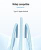 Andmai 100W Multi-Head Fast Charging Cable, Compatible with Apple, Three-in-One Design for Car Use.