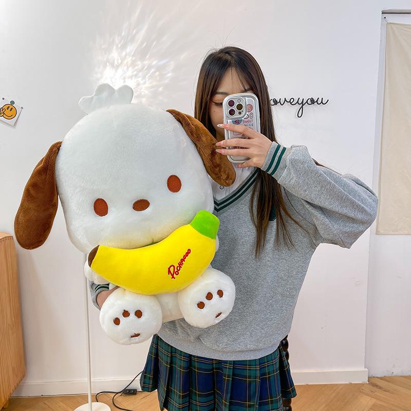 Pacchard Hunde-Puppe Plüschtier Kreative Banane in Banane Banane Banane Banane Bananenschale Welpen-Puppe Mädchen