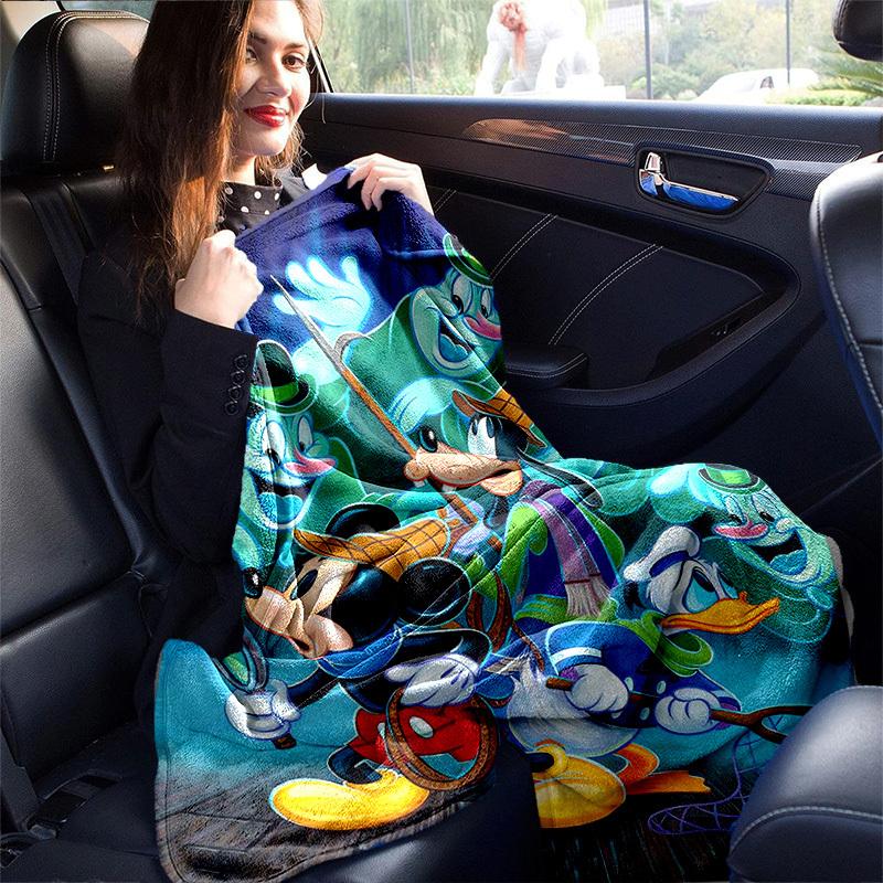 1pc, Mickey and Friends Home Decor Blanket: A Perfect Gift for Your Bedroom, Living Room, or Travel, Soft Flannel Throw Blanket, Ideal for Couches