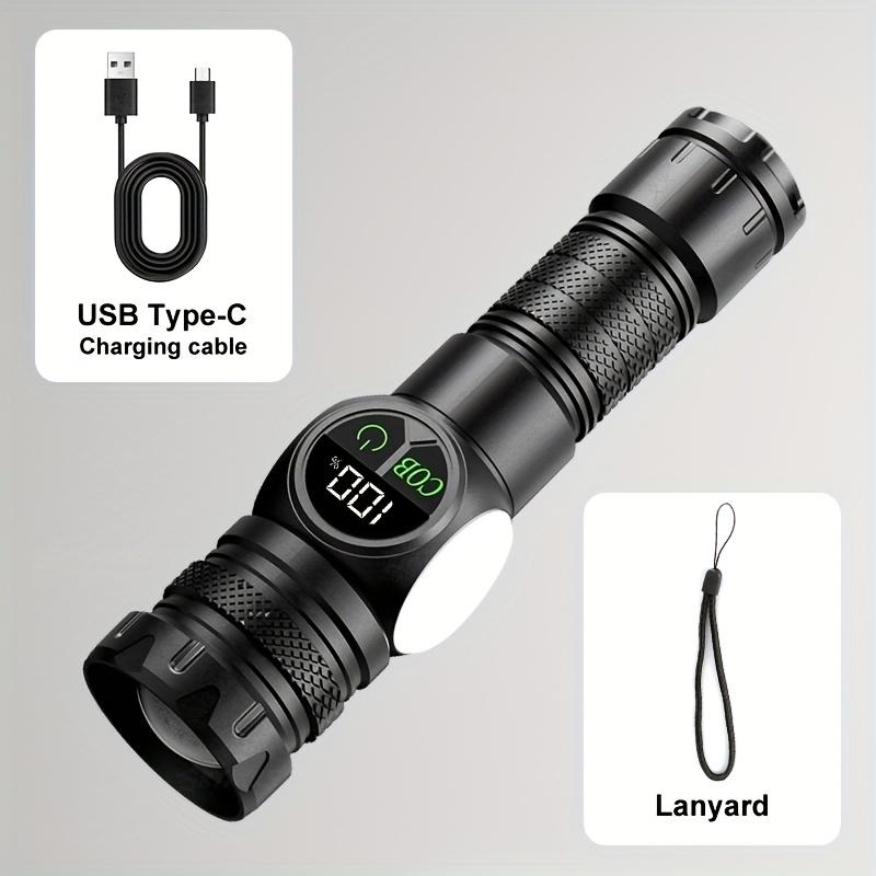 

Сверхъяркий портативный перезаряжаемый фонарик с магнитным основанием и цифровым дисплеем, подходит для активного отдыха, кемпинга, пеших прогулок и в качестве подарка no box-600mah