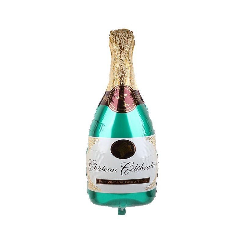 Large Celebration Wine Glass Wine Bottle Champagne Birthday Party Wedding Family Party Decoration Aluminum Film Balloon