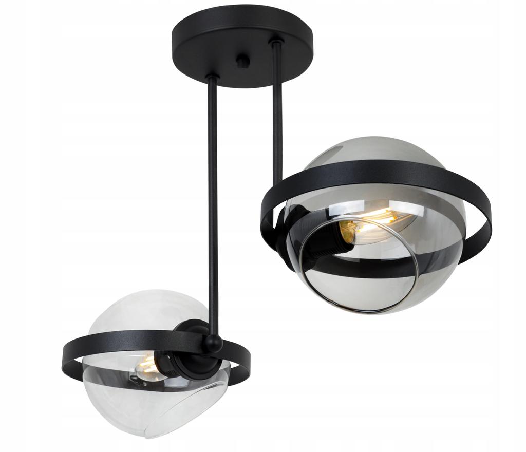 MODERN GLASS RING HANGING LAMP MIX