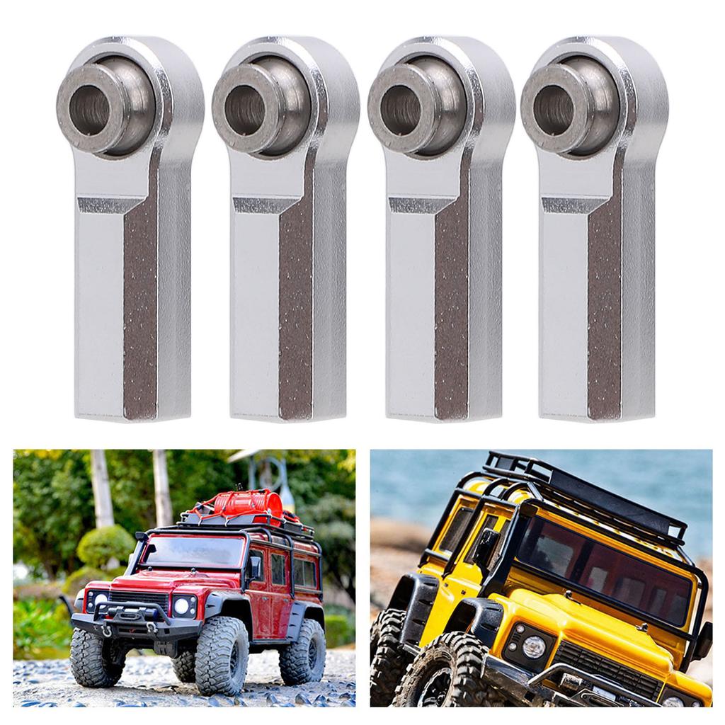 4PCS Metal Joint Alloy for 1/10 Model Car 7.0mm Diameter M4 Thrd RC Car Joint 4 Straight