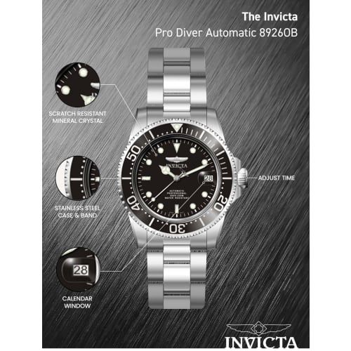 Invicta Pro Diver 8926 OB Men's Watch, Officially Imported, Silver